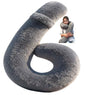 Car Travel Pillow, car Pillow for Kids and Adults, Ergonomic Travel Pillow Providing Neck and Body Support, a Sleep aid, Children's Travel Pillow - Gray - color: Grey