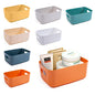 OWill 7 Pcs 2.1 L Plastic Storage Bins and Baskets for Efficient Home Classroom Organization Small Containers in Multicolour for Kitchen, Cupboard box, and Bathroom Organizer on Shelves and Tubs - size: 7Pcs Small