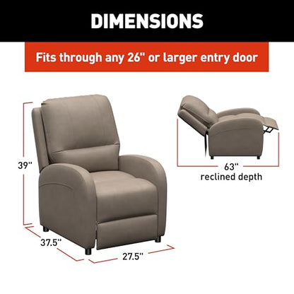 THOMAS PAYNE Signature RV Pushback Recliner with Easy Manual Recline Functionality, High-Density Foam - Driftwood 2024044213