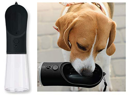 Portable PET Travel DOG on-the-go CAT WATER BOTTLE. Best Leak-Proof Water fountain for small cats, dogs. 12oz - color: Generic