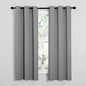 NICETOWN Silver Grey Blackout Curtain Panels for Bedroom, Thermal Insulated Grommet Top Blackout Draperies and Drapes (2 Panels, W34 x L63 inches) - color: Silver Grey, size: 34"W x 63"L (Pack of 2)
