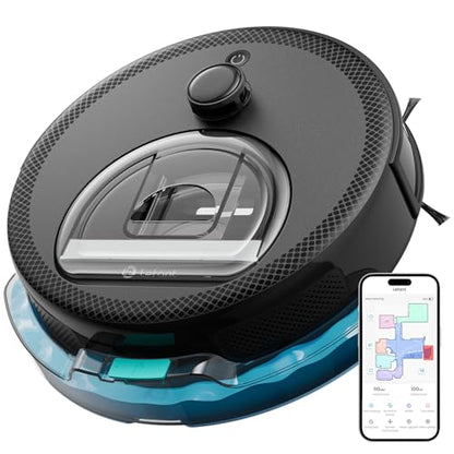 Lefant LiDAR Robot Vacuum and Mop, Smart Mapping and Obstacle Avoidance, Tangle-Free Pet Hair, 2.4G/5G WiFi App Control, Slim Design for Wider Coverage, Carpet Detection, M330 Pro - color: Black