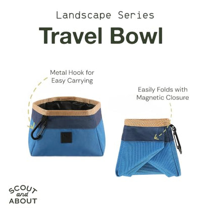 P.L.A.Y. Collapsible Dog Water & Food Bowl - Great Dogs, Travel, On-the-go, Hiking, Outdoors - Portable, Folds Flat, Waterproof, Easy Clean, 2.3L Capacity (Eclipse) - color: Eclipse