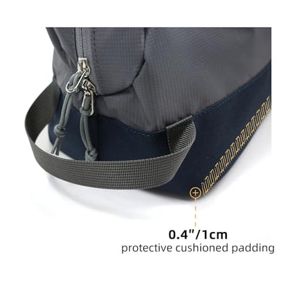 Travel Toiletry Bag 5L, Compact Travel Organizer with Waterproof TPU Wet/Dry Compartment - color: Ash Grey, size: 5L