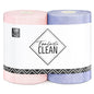 Fantasticlean Microfiber Cleaning Cloth Roll 2 Rolls 120 Pack, Tear Away Paperless Towels, 8" x 8", Reusable Washable Rags, House Kitchen, Pet, Office, Indoor Outdoor, Portable (Pink and Light-Purple) - color: 1pink 1light-purple