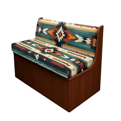 RV Dinette Cushion Covers Aztec Geometric Camper Cushion Covers Dinette Booth Set South Western RV Seat Covers for Travel Trailer Couch Sofa,1 Bench Cover and 1 Backrest Cover - color: Aztec Geometric