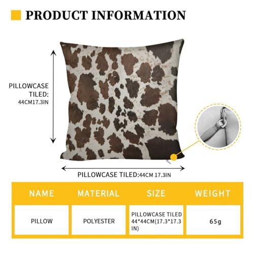 Cow Brown 3 Pcs RV Dinette Cushion Covers Breathable Camper Cushion Slipcover with Pillowcase, Stretch 2 Seat Sofa Chair Cover Camper Seat Covers Dinette Booth - color: Cow Brown