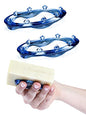 SoapStandle Bar Soap Gripper | No Goo or Mess Soap Holder for Bath and Showers | Non Slip Quick Dry Bar Soap Holder | Bathroom Accessories, Blue - 2-Pack - color: Blue