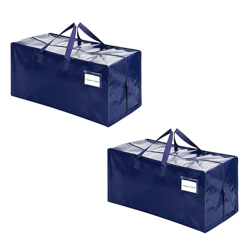 VENO 2 Pack Heavy Duty Moving Bags with Backpack Straps, Zippers & Handles, Extra Large Packing Bags for College Dorm Essentials, Moving Supplies Alternative to Cardboard Moving Boxes - color: Blue, size: 2 Pack