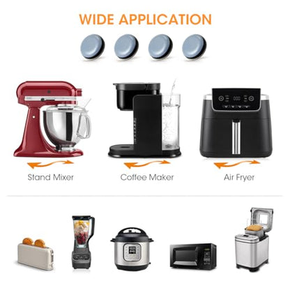Aieve Appliance Sliders, 16 Pcs Self Adhesive Appliance Slider for Easy Moving & Space Saving, Small Countertop Rollers Kitchen Hacks Mixer Accessories - size: 16Pcs