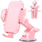 VICSEED Pink Phone Holders for Your Car, [True Military-Grade Shockproof Strongest Suction Power], 3-in-1 Dashboard Windshield Vent, Truck Boat Stand Cell Phone Mount for iPhone Android All Phones - color: Hot Pink