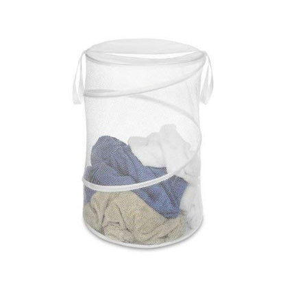 Whitmor 18" Collapsible Laundry Hamper White - size: 22"L x 14"W x 1"H
