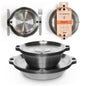 FULL WiNDSOR - MAGWARE - Magnetic Bowls and Plates Set - Stainless Steel Travel Dinnerware for Camping, Overlanding, Backpacking, Picnic, RV, Outdoor Dining Portable Tableware Mess Kit