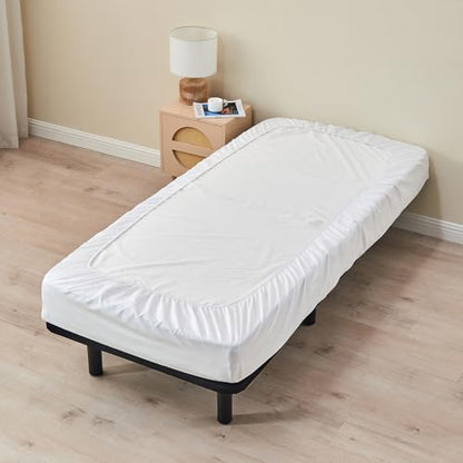 Kingnex 30x75x9 RV Bunk Sheets Set for Narrow Twin Bed Soft Brushed 1800 Microfiber 3 Piece Bedding Set Includes 1 Cot Size Fitted Sheet 1 Flat Sheet 1 Pillowcase Cot White - color: White, size: Cot 30x75 RV Bunk Set