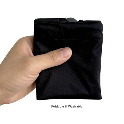 Cute Hanging Car Trash Garbage Bag 100% Leakproof Waterproof Multipurpose for Car Back Front Seat Console with Hanging Strap (Black) - color: Black