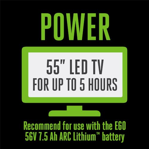 EGO POWER+ Portable Inverter, 180W, Power Inverter Generator, Quiet, Battery and Charger Not Included - PAD1800 - style: 180W w/USB A+C (No Battery/Charger)