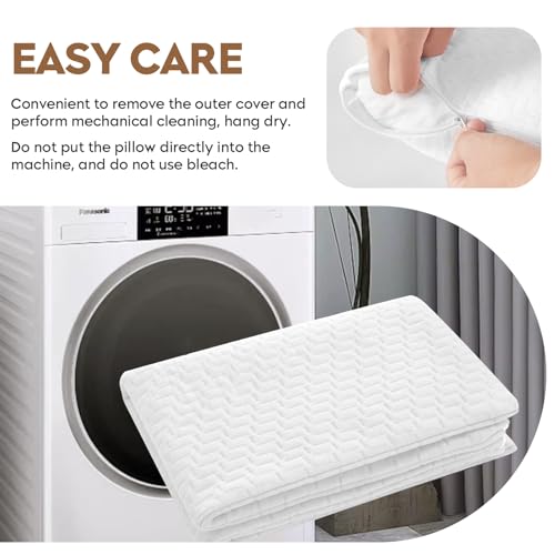 Small Shredded Memory Foam Pillow, Camping Pillow Travel Pillow - Compressible Medium Firm, Breathable Cover, Ideal Backpacking Hiking, Airplane and Car (Off-White, L) - color: Off-white, size: L-23 X 16 Inch