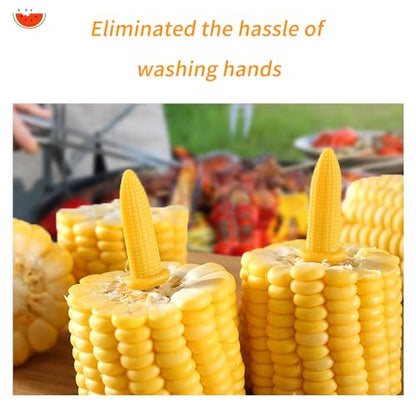 20 Pcs Stainless Steel Corn on the Cob holders, BBQ Corn on a Skewer, Corn on the Grill