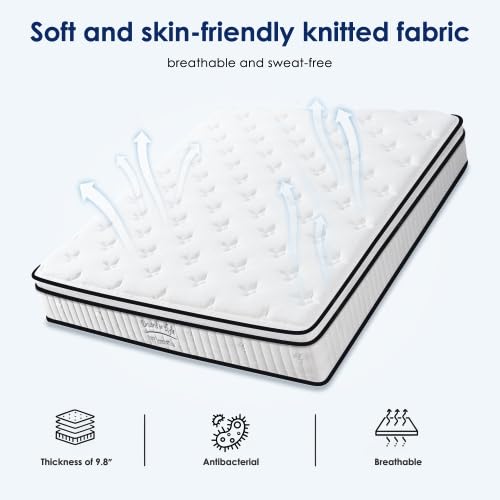 10 Inch King Mattress, King Size Mattress in a Box, Modern New Memory Foam Hybrid Mattresses, Pillow Top Bed Matress with Breathable Comfortable for Sleep, RV Medium Firm for Lumbar - size: King