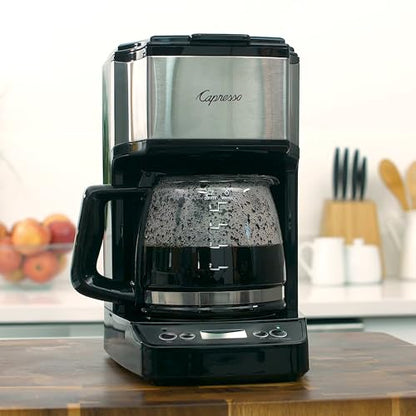 Capresso 5-Cup Mini Drip Coffee Maker, Black and Stainless Steel - color: Black