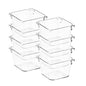 8 Pack Drawer Organizer - 3" X 3" Clear Acrylic Storage Bins with Non-Slip Pads, Versatile Desk Tray for Makeup, Jewelry, Kitchen, Bathroom, and Office Organization - size: 3"X 3"