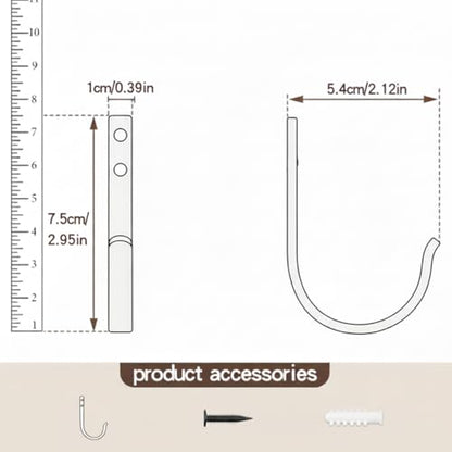 4 Pack Wall Hooks，Metal Hooks Hold up to 22 LB，Hooks Wall Mount for Hanging Towel/Coat/Bag/Keys/Cups，Ideal for Bathroom，Outdoor，Closet，Kitchen, Garage, Black - color: Black