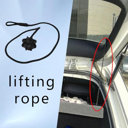 HAOBO Rear Parcel Shelf String, Tonneau Cover Strap Cord, Rear Trunk Parcel Shelf String Hanging Rope, Hatchback Trunk Cover Straps Universal Car Accessories Replacement for Most Cars