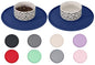 Comtim Waterproof Dog Food Mat - 2 Pack Silicone Pet Food Mat Dog Food Bowl Mats Cat Water Mats Eating Tray, Non-Slip Pet Placemat with Lip for Messy Drinkers to Protect Floor,Navy Blue 11"×11" - color: Navy Blue