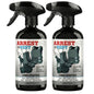 Arrest My Vest Military and Police Grade Odor Eliminating Spray for Body Armor, Tactical Gear. Safe on K9's, ballistic vests and all fabrics including leather - Unscented - 2 16 oz Bottles - size: 32 fl oz (2 Bottles)