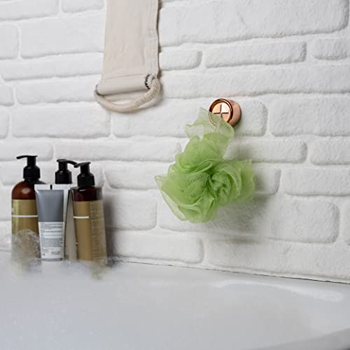 HEFA Modern Elegant 4 Pack Towel Hooks, Rose Gold, Plastic, Wall Mount, 2 Pounds Max Weight, Kitchen, Bathroom - color: Rose Gold, size: 4 Pack