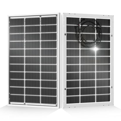 ECO-WORTHY 200 Watt Bifacial Solar Panel 2pcs 100 Watt Monocrystalline Solar Panel Module Off Grid PV Power for Home, Camping, Boat, Shed Farm, RV,12V/24V Battery - style: 100W Bifacial 2-Pack Solar Panel