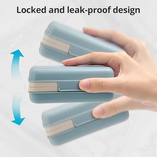 Leakproof Travel Soap Case with Lid and Removable Drain Tray - Portable Bar Soap Holder for Travel, Camping, Gym, Outdoor Use - Fits Most Standard Soaps - Made of Durable PP Plastic - color: Blue