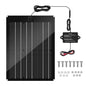 Solar Battery Charger Maintainer, Zuomeng 15W Solar Panel Kit for Dump Trailer Built-in Maintenance Pulse & Intelligent MPPT Charge Controller, Waterproof, Suitable for 12V Lead-Acid Battery