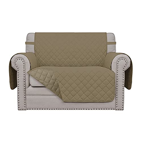Easy-Going Oversized Chair Sofa Slipcover Reversible Sofa Cover Water Resistant Couch Cover Furniture Protector Cover with Elastic Straps for Pets Dog (Oversized Chair, Beige/Beige) - color: Beige/Beige, size: Small-XL Chair