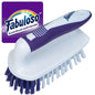 Fabuloso Cleaning Brush with Handle Compact Handheld Household Scrub Brush Kitchen Bathroom Baseboards Tile and Floors Firm Bristles Indoor Surface Cleaning White Purple 5.5 Inch Everyday Cleaning - size: Scrub Brush w/ Handle