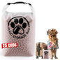 25 Cups Pet Food Storage Bag for Travel - Transparent Leak-Proof Dog Food Container with Roll-Top Closure, Keeps Kibble Fresh for Camping Trip, Dog Boarding, Weekend Getaways - size: 25 Cups