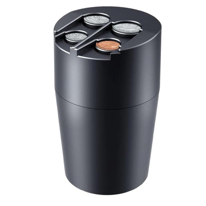 Coin Holder for Car, Large Capacity Universal Car Portable Coin Organizer, Fits Most Vehicles & Trucks Cup Holders, Change Dispenser Storage for Quarters, Pennies, Dimes, Nickels (Four Coin) - size: Four Coin