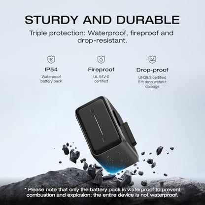 EF ECOFLOW River 3 Plus Portable Power Station Extra Battery EB600, 572Wh Expansion LiFePO4 (LFP) Battery with 10-Year Lifespan, Built-in 140W USB-C Port for Charging/Discharging, Use Independently - style: River 3 Plus EB600