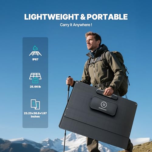 DABBSSON 3072Wh Solar Generator with 420W Solar Panel, Semi-Solid LiFePO4, 3000W AC Output 6,TT-30 1 for Charging RV,P-Boost 3600W,Lightweight,1.3X Runtime, 3000L Power Station for Camping Home Backup - style: 3000L+420W Solar Panel