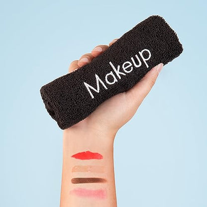 Arkwright Makeup Remover Cloths 6 Pack - 100% Cotton Face Towels, Soft Reusable Washcloths, Gentle Facial Cleansing for Waterproof Makeup, 13 x 13, Black - color: Black, size: 13 x 13 in