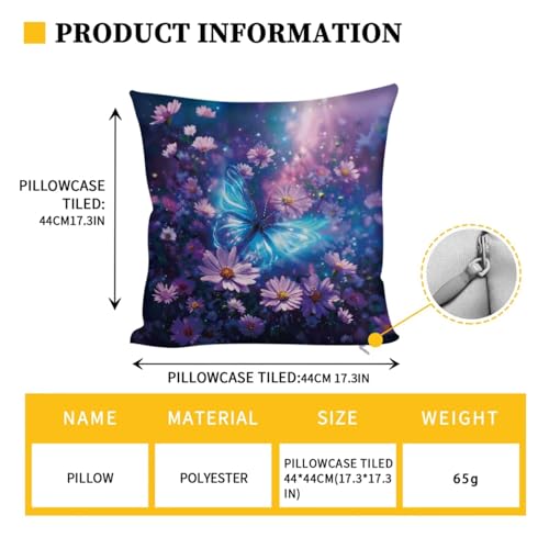 Butterfly Daisy Galaxy Pattern RV Dinette Cushion Covers with Pillowcase, 3 Pcs Breathable Camper Cushion Slipcover Replacement Non-Slip Furniture Protector for RV Camper Bench - color: Butterfly Daisy Galaxy