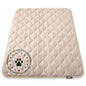 Paw Inspired Washable Padded Crate Mats for Dogs | 47” x 29” Pad, Fits 48-inch Kennels | Leakproof, Waterproof Bottom, Plush Pet Beds (Tan) - color: Tan, size: 48 Inch