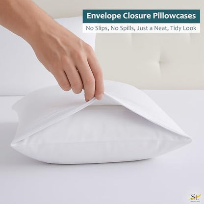Shreem Linen Luxury 4 Piece Microfiber RV Sheet Set, Deep Pocket Fits Up to 10 inch, Soft, Wrinkle-Resistant, Camper, Travel Trailer Bedding, RV Full XL 48x80, White - color: White, size: RV Full XL - 48x80