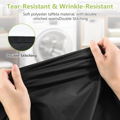 OTraki 20 x 24 inch Laundry Bag 2 Pack Travel Laundry Bags Medium Washable Dirty Clothes Bag Organizer with Drawstring Closure for Camp Fit Laundry Hamper Drying Do Not Exceed 176℉ Black | Medium Washable Dirty Clothes Bag Organizer with Drawstring Closur