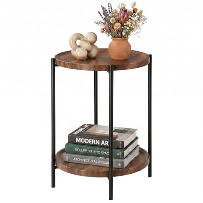 danpinera 2-Tier End Table - color: Walnut