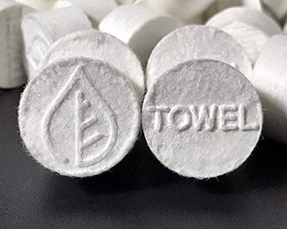 Portawipes Coin Tissues | 100 Pack with 2 Carrying Cases | Toilet Paper Tablets | Compressed Towels | Expandable Wipes | Soft & Odor Free - size: 100 Count (Pack of 1)