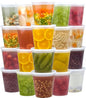 Dealusy 50 Set 32 oz Deli Containers with Lids, Leak-Proof BPA Free Plastic Take Out Bowls, Food Storage Containers for Takeout Meal Prep Storage, Freezer, Microwave & Dishwasher Safe - size: 32 oz