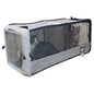 Sport Pet Car Seat Pet Crate with Divider - color: Medium Pop-Up Crate w/ Divider (Tan)