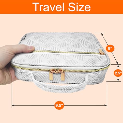 Medium Travel Pill Bottle Organizer, Slim Medicine Bag, Carrier for Medications and Medical Supplies - Jacquard Gray - color: - M Jacquard Gray