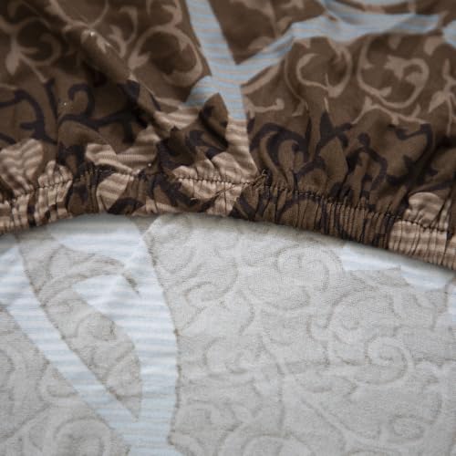 TOPCHANCES RV Dinette Cushion Covers,Stretch Camper Cushions Cover Replacement Bench Cushion Cover Washable Loveseat Slipcovers for Travel Trailer Couch(Pattern 7) - color: Pattern 7